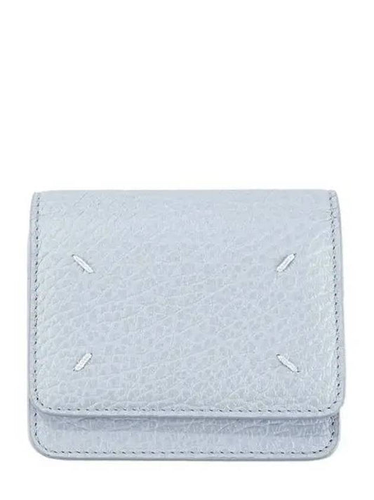 Embroidery Logo Chain Cald Wallet Blue - MAISON MARGIELA - BALAAN 2