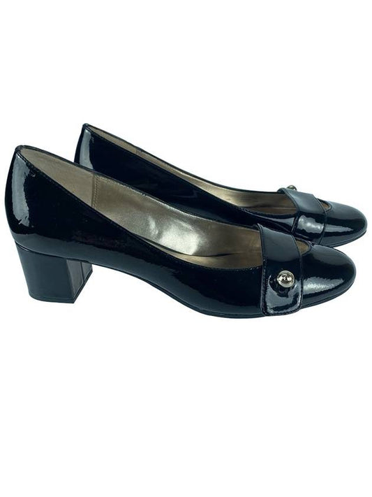 20806001 Black leather pumps high heels scratch damage - AIGNER - BALAAN 2