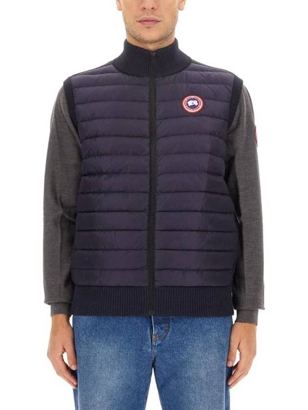 Hybrdige Slim Fit Merino Wool Padded Vest Navy - CANADA GOOSE - BALAAN 2