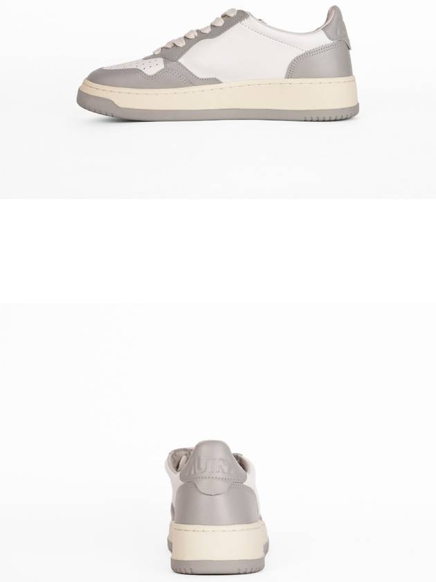 Medalist Leather Low Top Sneakers Grey White - AUTRY - BALAAN 5