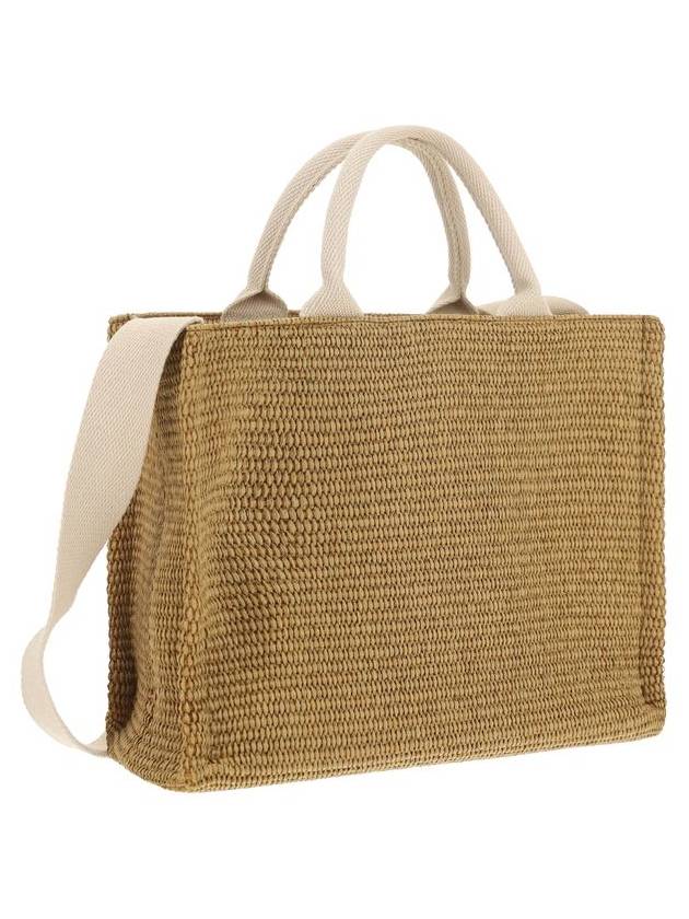 Small Raffia East West Tote Bag Brown - MARNI - BALAAN 2