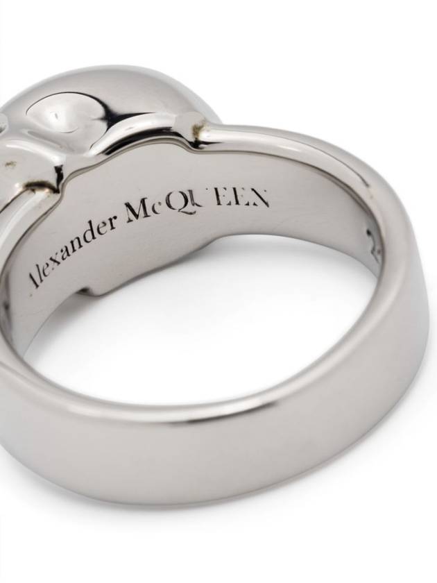 The Side Skull Logo Ring - ALEXANDER MCQUEEN - BALAAN 3