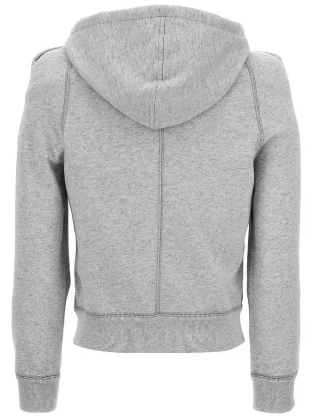 Penny Zip-Up Hoodie Grey - ISABEL MARANT - BALAAN 4