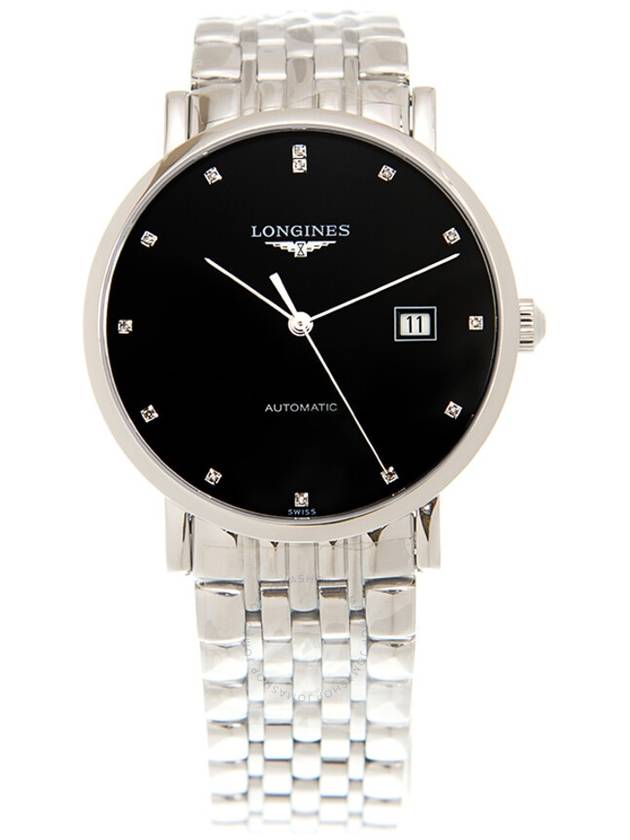 Longines Elegant Automatic Diamond Black Dial Men's Watch L4.910.4.57.6 - LONGINES - BALAAN 3