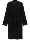 ERIS Belted Wool Coat Black 2425016011 013 - MAX MARA - BALAAN 1