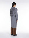 Max Mara DREAM Hooded Belted Coat 007 Gray 30 Cashmere Gibling - MAX MARA - BALAAN 5