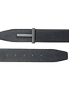 Men's Logo Reversible Leather Belt Black - TOM FORD - BALAAN 3