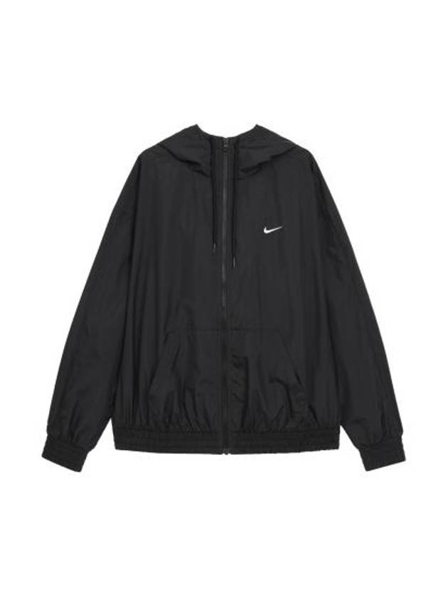 Sportswear Classic Woven Loose UV Protection Hooded Jacket Black - NIKE - BALAAN 2