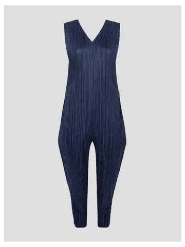 Pleated please pants 1 jumpsuit dress navy domestic product GM0024070139178 - ISSEY MIYAKE - BALAAN 1