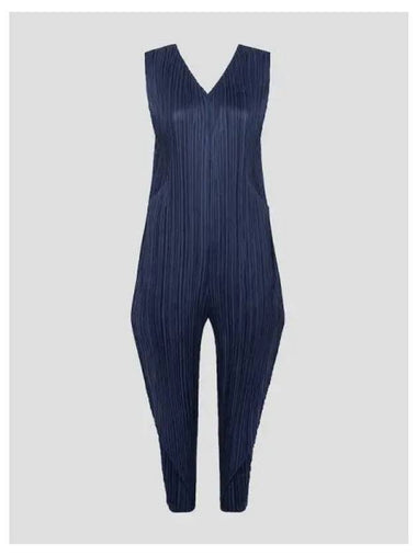 Pleated please pants 1 jumpsuit dress navy domestic product GM0024070139178 - ISSEY MIYAKE - BALAAN 1