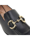 Horsebit Square Toe Leather Loafers Black - GUCCI - BALAAN 9