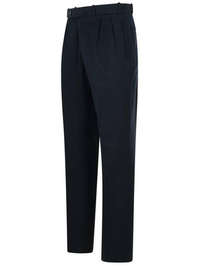 Maison Margiela Navy Virgin Wool Trousers - MAISON MARGIELA - BALAAN 2