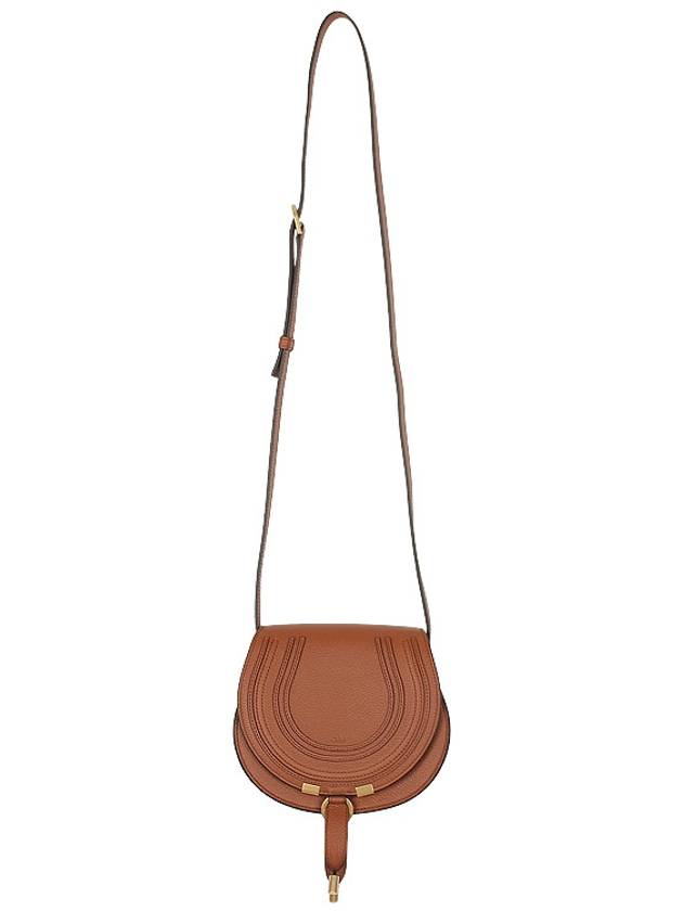 Marcie Saddle Small Grained Leather Cross Bag Tan - CHLOE - BALAAN 4