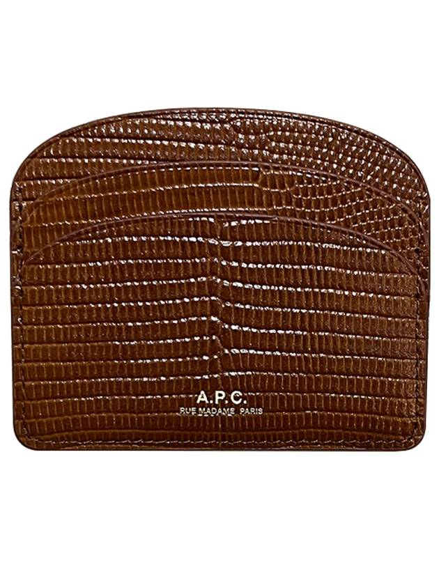 Demi Lune Half Moon Card Wallet Brown - A.P.C. - BALAAN 2