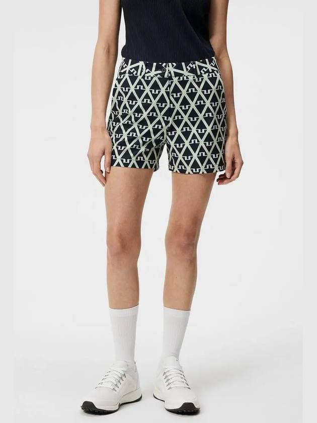 Golf Gwen Printed Shorts GWPA09305 O500 Women's Gwen Printed Shorts - J.LINDEBERG - BALAAN 3