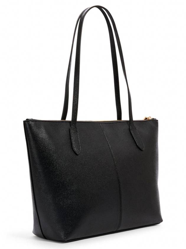 Zip Top Tote Bag Black - COACH - BALAAN 3