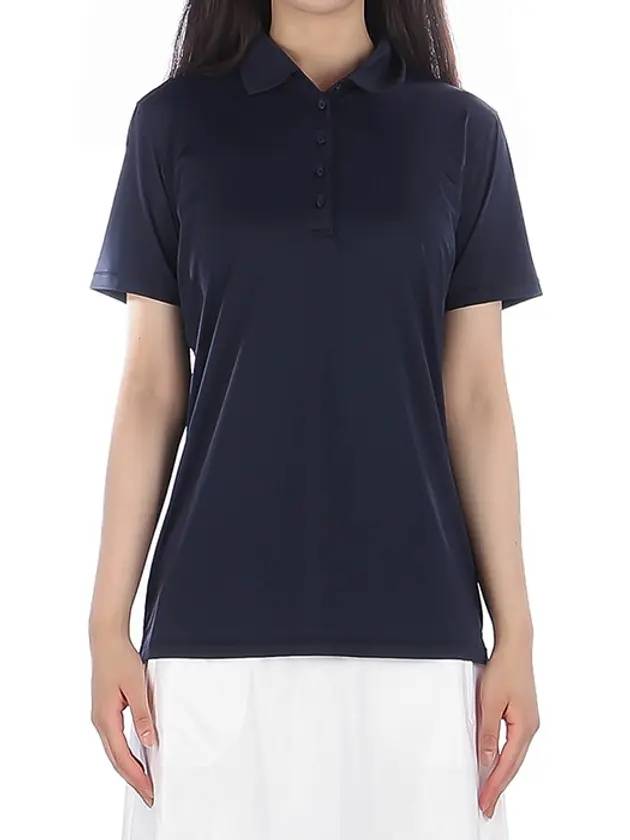 Women's Featherweight Short Sleeve PK Shirt Twilight - G/FORE - BALAAN 1