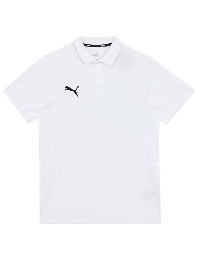 Team Goal Casual Polo Short Sleeve 65860504 White R - PUMA - BALAAN 1