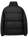 Medium-Length Re-Nylon Reversible Down Padded Jacket Black - PRADA - BALAAN 3