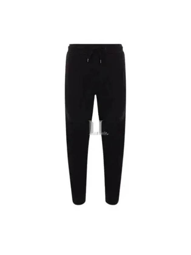 Diagonal Raised Fleece Cargo Track Pants Black - CP COMPANY - BALAAN 2