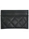 CC Logo Pop Inside Gold Caviar Card Wallet Black - CHANEL - BALAAN 3