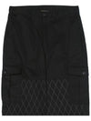 Cotton Double Wide Cargo Pants Black - OGARP - BALAAN 5