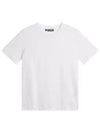 Alpha Logo Print Short Sleeve T-Shirt White - J.LINDEBERG - BALAAN 1