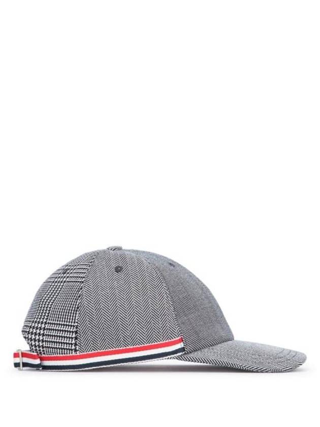 Prince Of Wales Wool Ball Cap Black White - THOM BROWNE - BALAAN 3