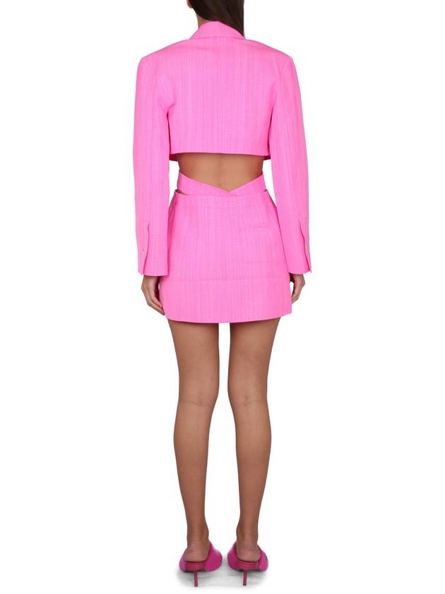 La Robe Bari Blazer Midi Dress Pink - JACQUEMUS - BALAAN 4