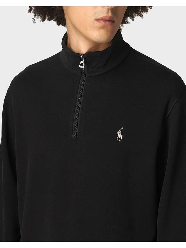 Logo Half Zip-up Sweatshirt Black - POLO RALPH LAUREN - BALAAN 3