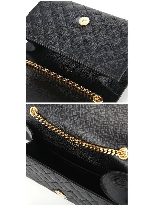 Matelasse Envelope Small Shoulder Bag Black - SAINT LAURENT - BALAAN 4