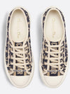 Walk'n' Platform Oblique Embroidered Low Top Sneakers Deep Blue - DIOR - BALAAN 4