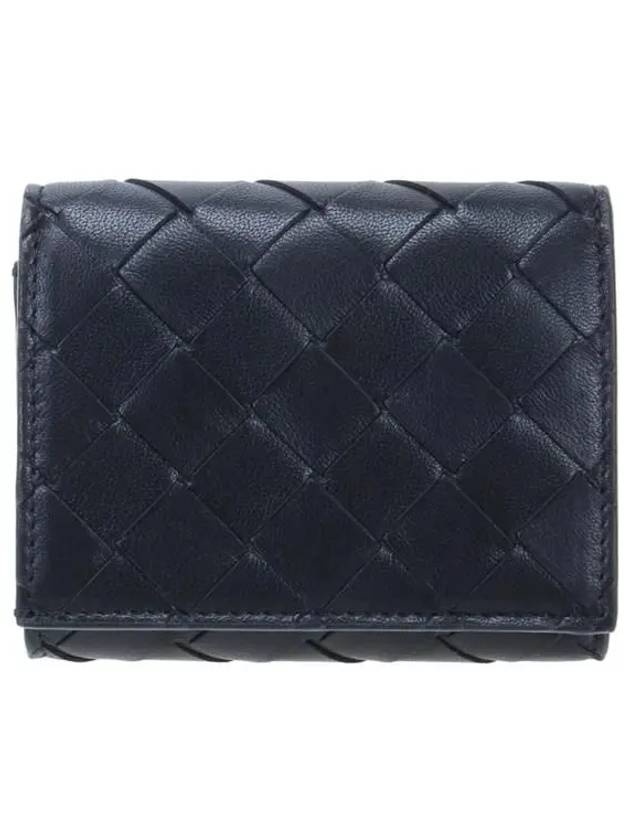 Intrecciato Trifold Half Wallet Black - BOTTEGA VENETA - BALAAN 2