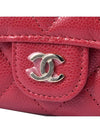 Unused Classic snap zipper card wallet red AP4096 - CHANEL - BALAAN 4