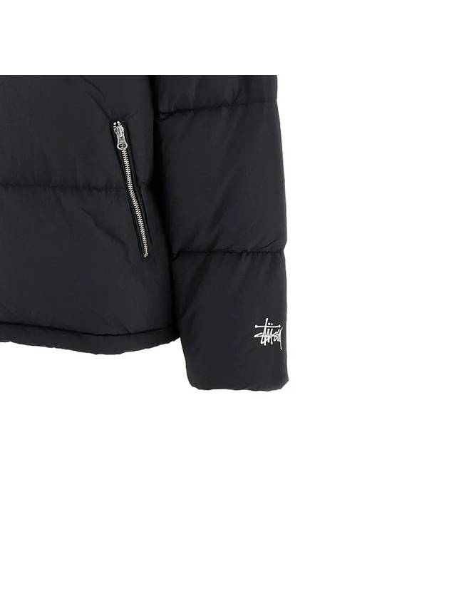 23FW sleeve logo embroidery point padded jacket 115711 BLACK - STUSSY - BALAAN 4