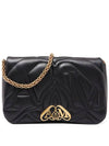 Seal Leather Shoulder Bag Black - ALEXANDER MCQUEEN - BALAAN 1