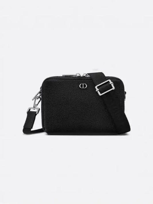 CD Icon Logo Leather Pouch Bag Black - DIOR - BALAAN 2