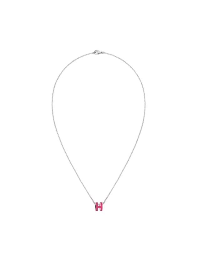 Mini Pop H Pendant Necklace Rose Extreme - HERMES - BALAAN 1