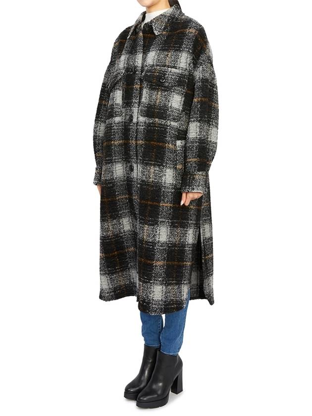 MA1298 22A012E 02AN Women s Wool Long Coat - ISABEL MARANT - BALAAN 4