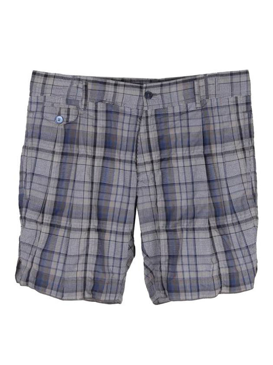 Mudcord Check Shorts Gray - DOLCE&GABBANA - BALAAN.