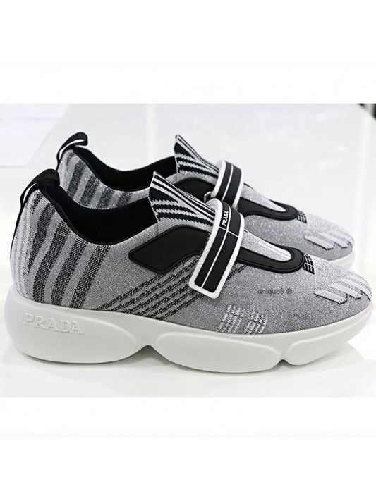 Cloud Burst Low Top Sneakers Grey - PRADA - BALAAN 2