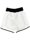 Kids BBU6A39Z1857100NE Shorts Bermuda Pants Black White Balmain - BALMAIN - BALAAN 3