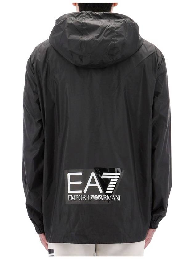 EA7 Visibility Hooded Jacket Black - EMPORIO ARMANI - BALAAN 5