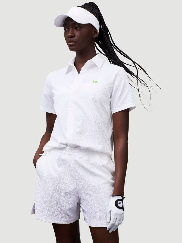 Women's Elin Short Sleeve Shirt White - J.LINDEBERG - BALAAN 3