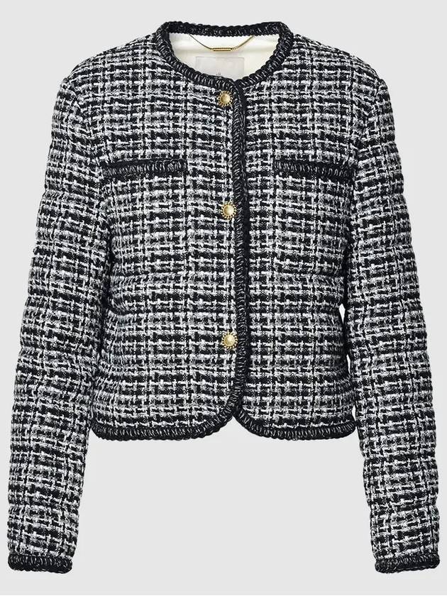 Women s Eliadi short down tweed jacket 1A00052 597II F70 - MONCLER - BALAAN 1