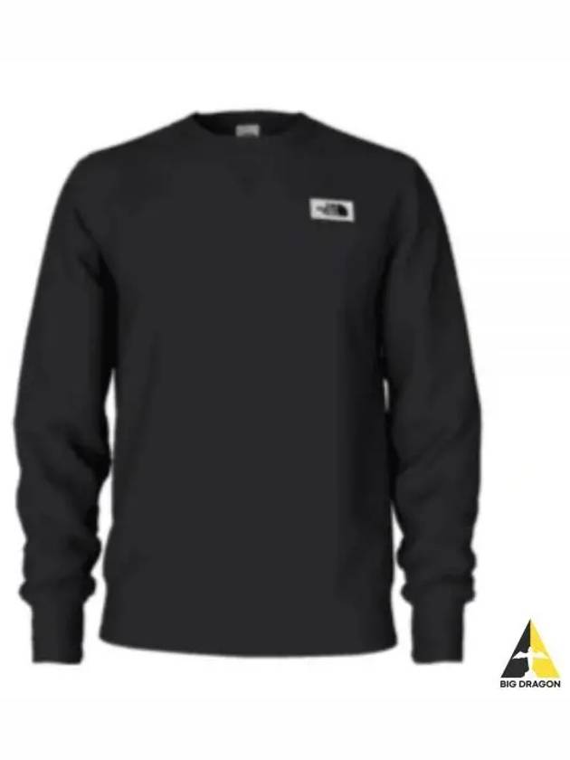 Men's Heritage Patch Crew Long Sleeve T-Shirt Black - THE NORTH FACE - BALAAN 2