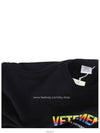 Men's Rainbow Logo Print Sweatshirt Black - VETEMENTS - BALAAN 8