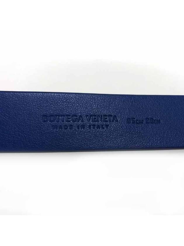 Triangle Leather Belt Blue - BOTTEGA VENETA - BALAAN 5