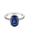 Women's Sparkling Statement Halo Ring Silver Blue - PANDORA - BALAAN 3