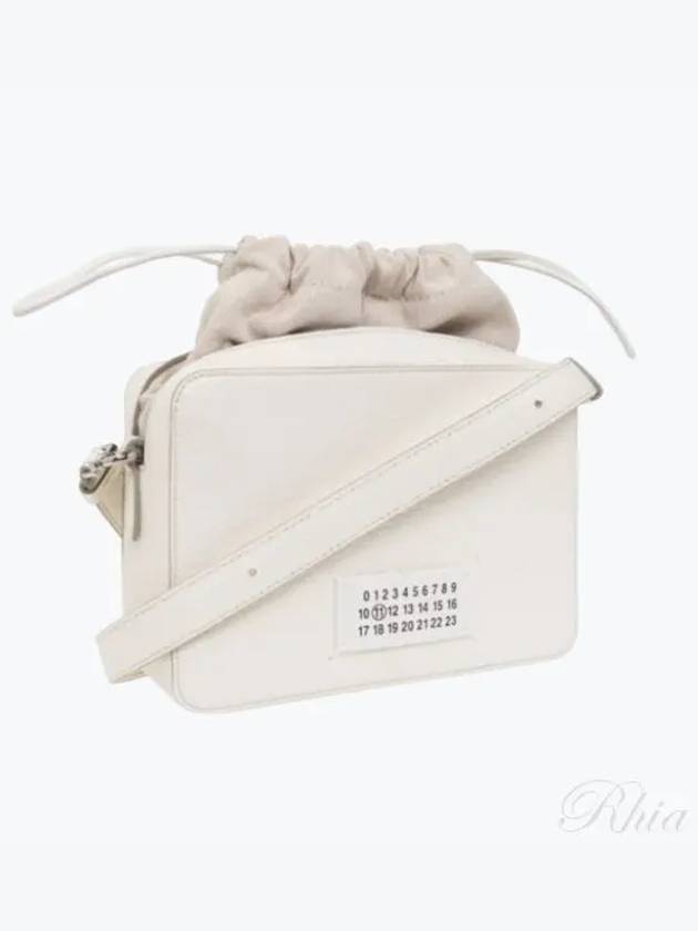 Logo Patch Leather Bucket Cross Bag White - MAISON MARGIELA - BALAAN 2